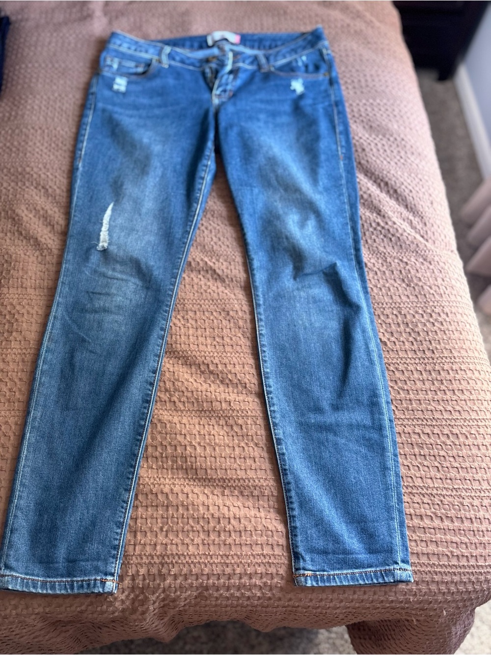 CAbi Women’s Skinny Jeans in Medium Blue Denim